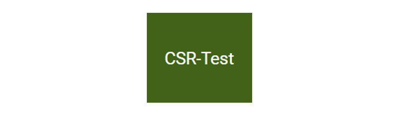 Zeichen von der Seiten-Leiste CSR-Test