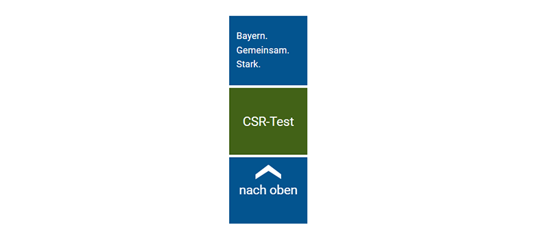 Zeichen von der Seiten-Leiste Bayern Gemeinsam Stark. 